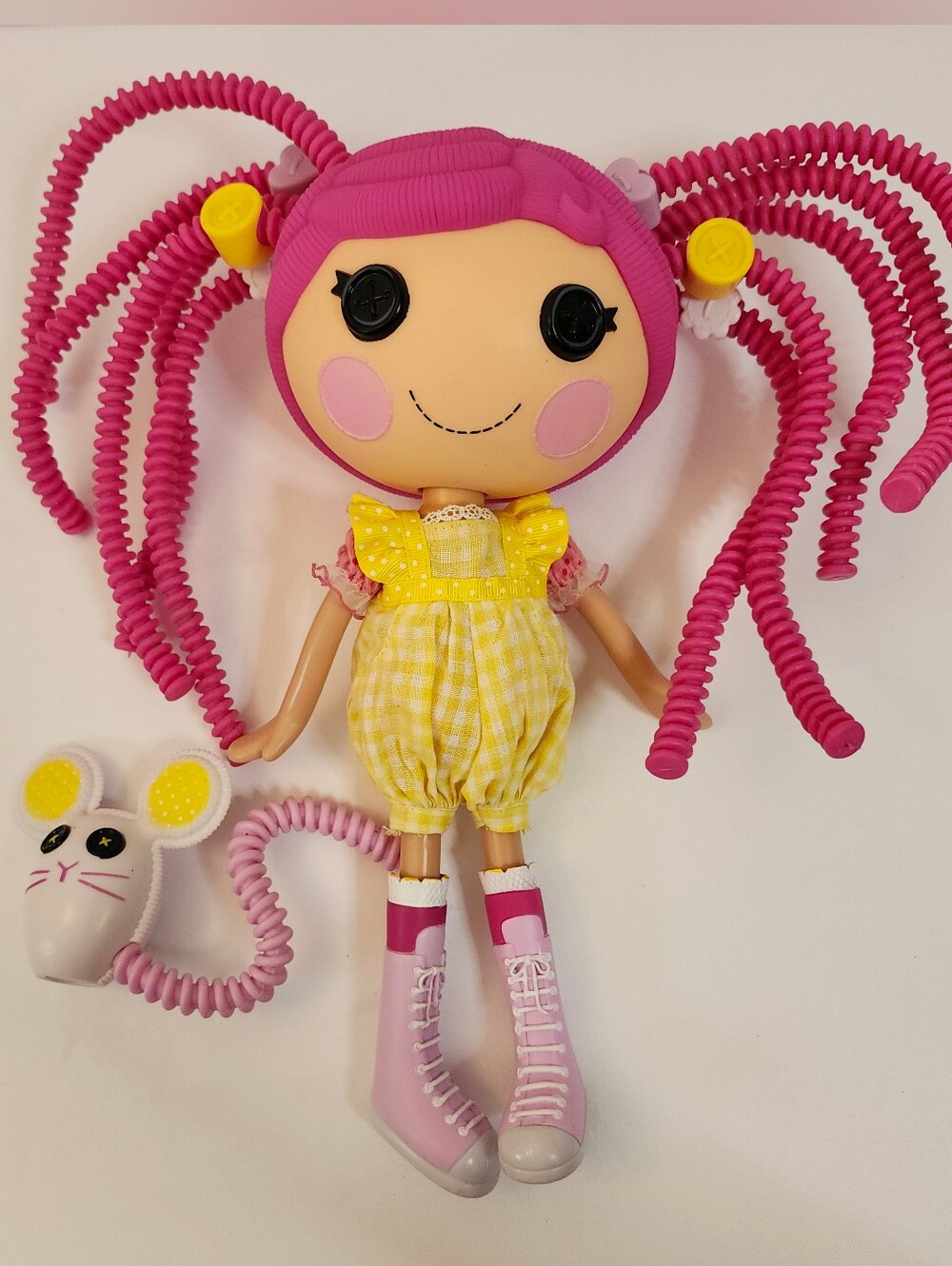 Lalaloopsy Silly Hair Crumbs Sugar Cookie 12" Doll 12-04 w/pet mouse MGA Ent.